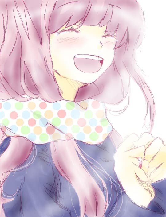 \"Just be Friends \" - Megurine Luka .. prima data cand incerc s\'o desenez..fiti blanzi..