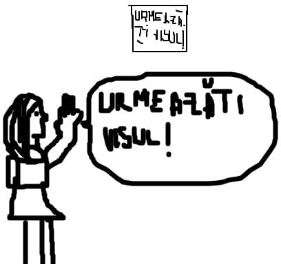 o avertizare