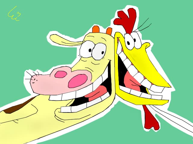 Cow and chiken