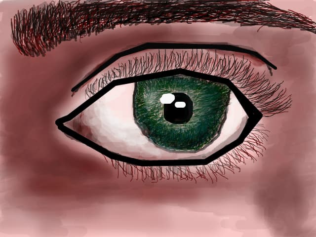 Green eyes