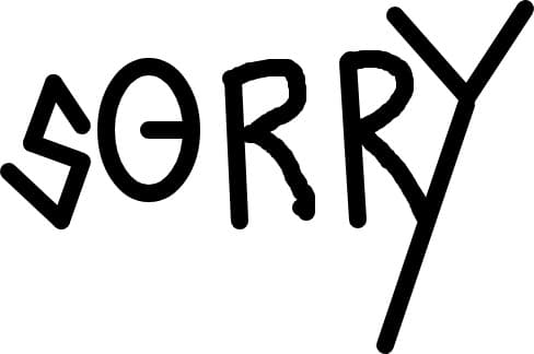 sorry