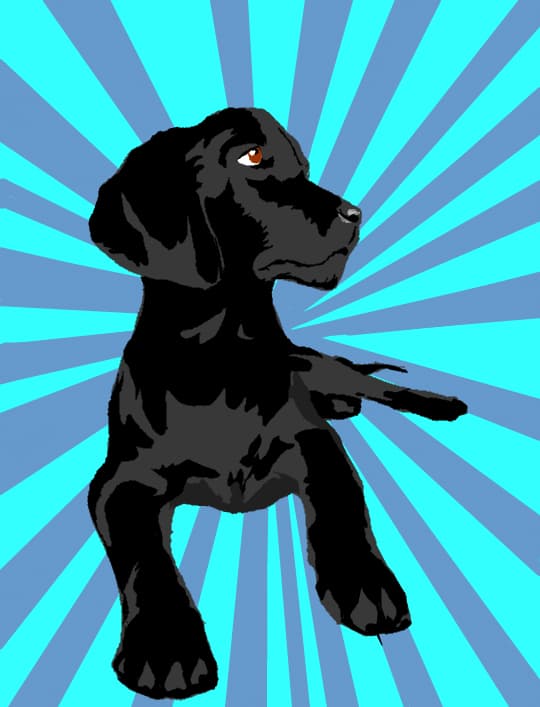 puppy vector