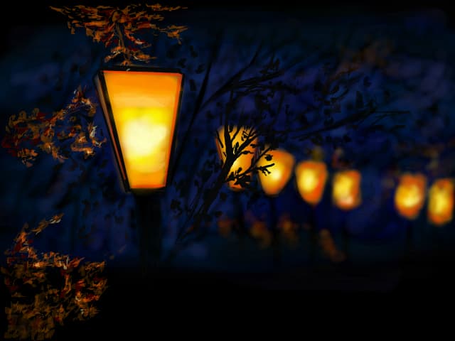 all those pretty lights...