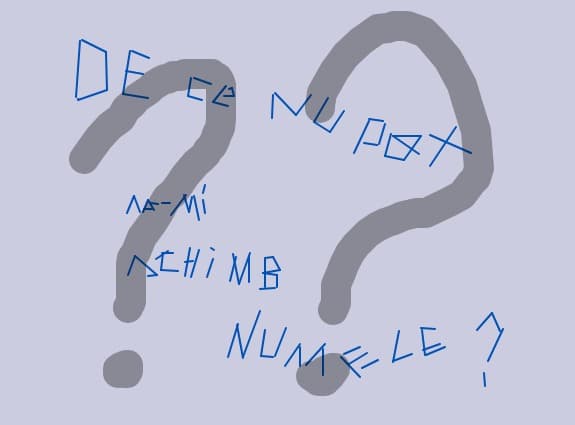 Sal ! am incercat sa imi schimb numele in 2 moduri si nu merge imi apare mereu Nume indisponibil  la