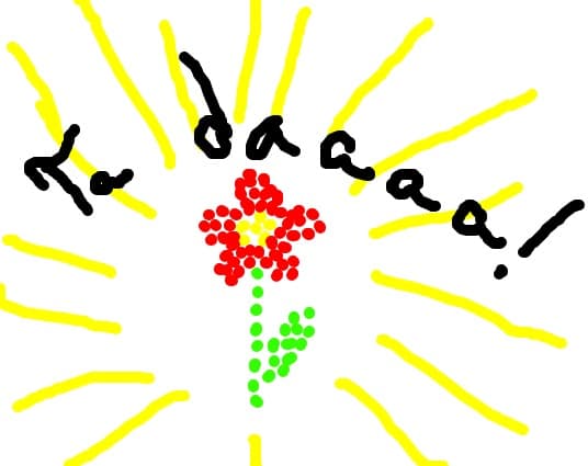 floare din puncte