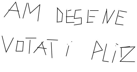 am desene noi votati pliz