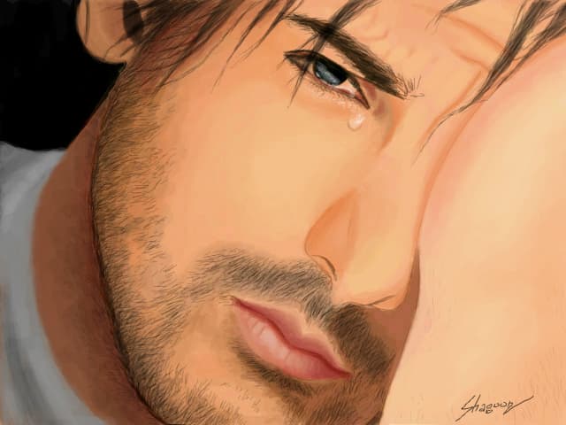 Sad man...