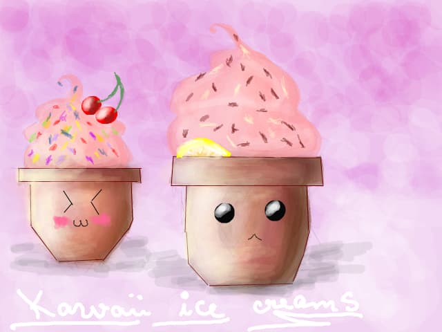 kawaii ice creams :D