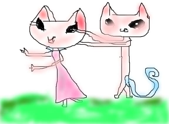pink cats have too love