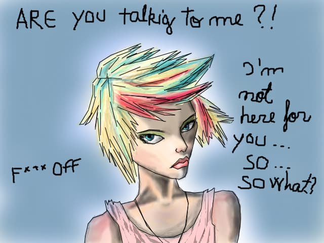 un fel de autoportret:>(in afara de suvite) =)))