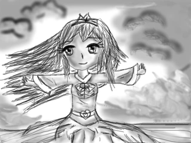 anime alb negru