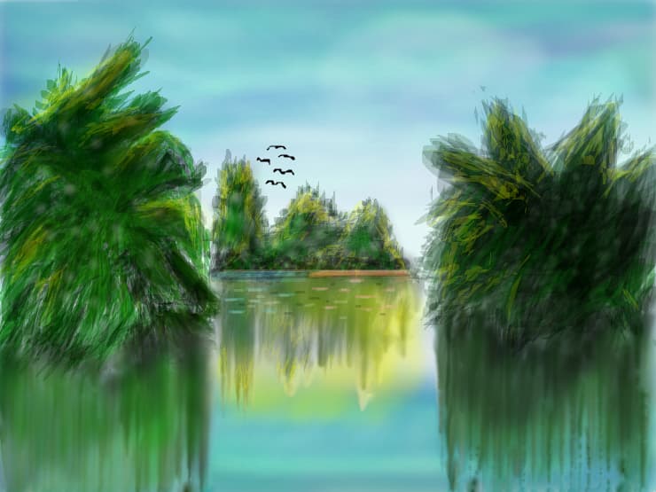 Peisaj de lac