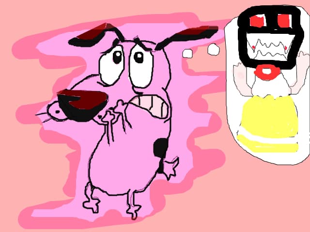 Curaj caine fricos