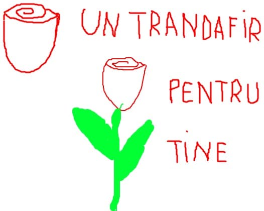 un trandafir pentru tine