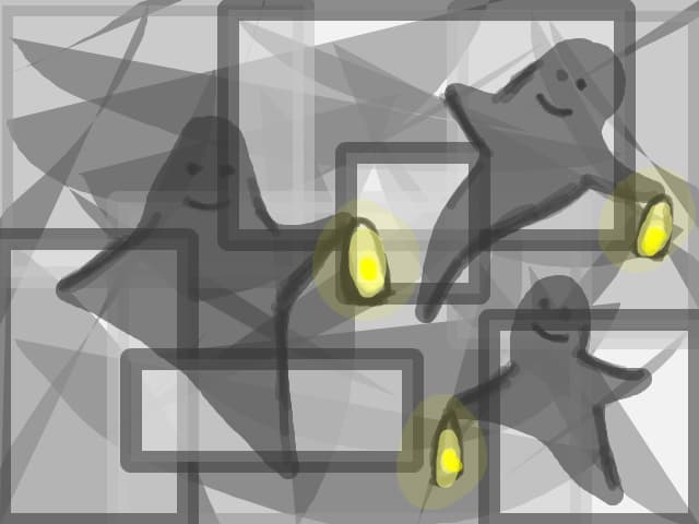 happy ghosts