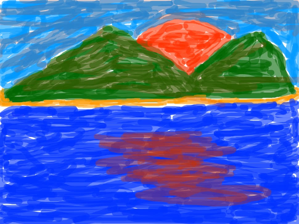 Apus de soare, la mare.