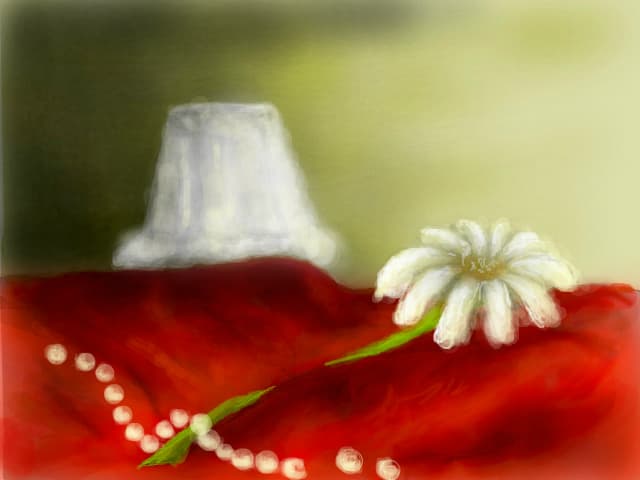 ...o floare...