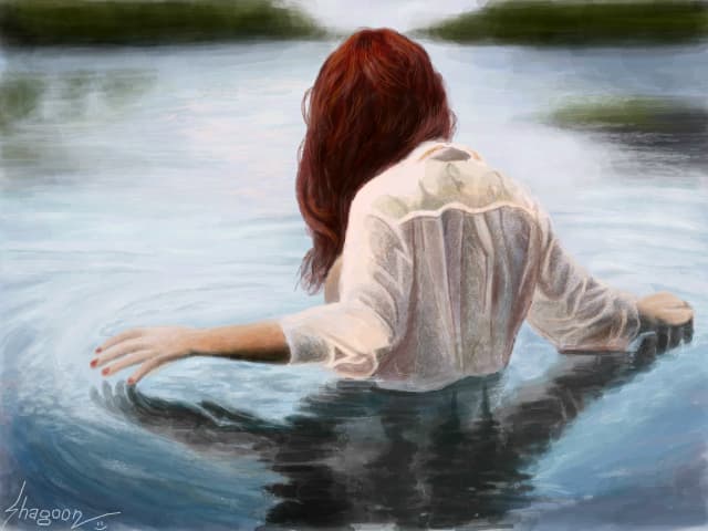 Girl in water