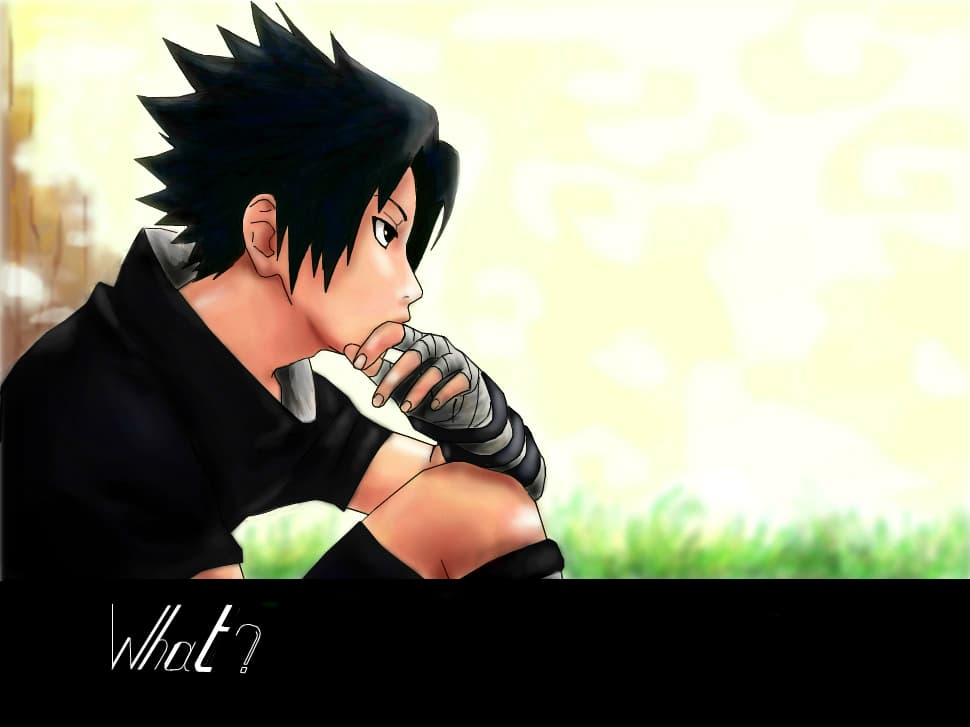 Sasuke ganditor, si scump:P