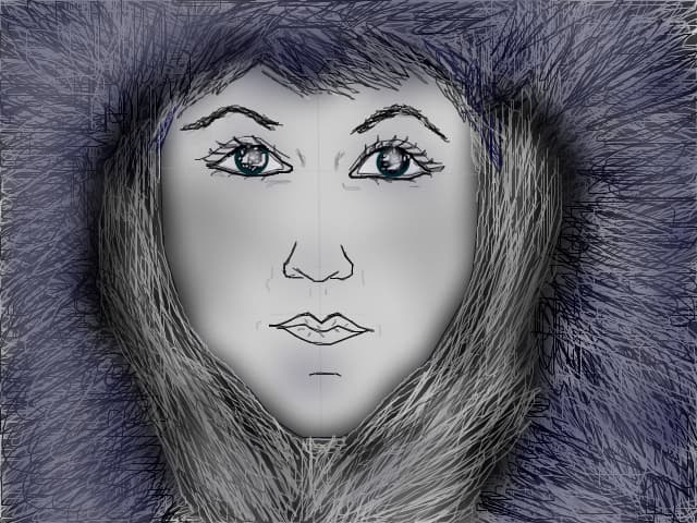 frozen girl