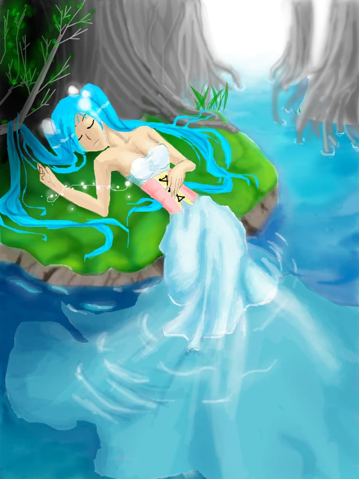 Sleeping in the water