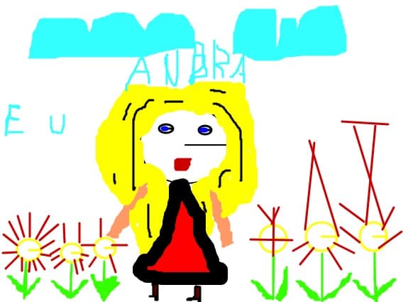 fata cu flori