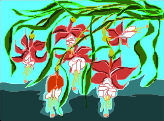 Desen 6387 modificat:flori