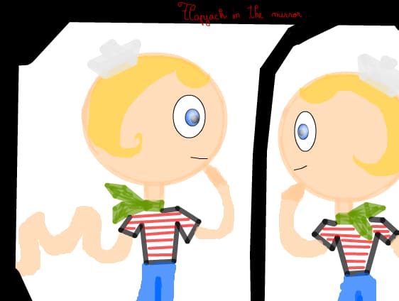 Flapjack in oglinda