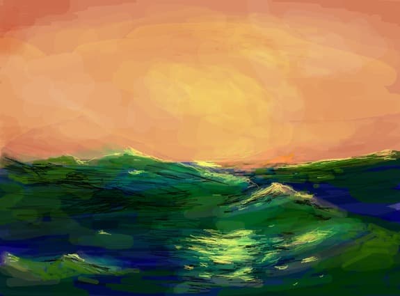 sea in storm