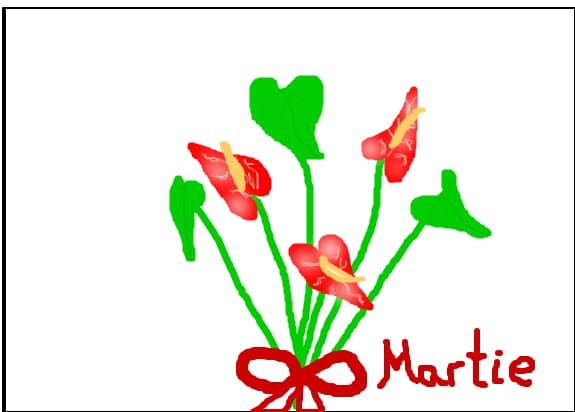 un buchet de flori