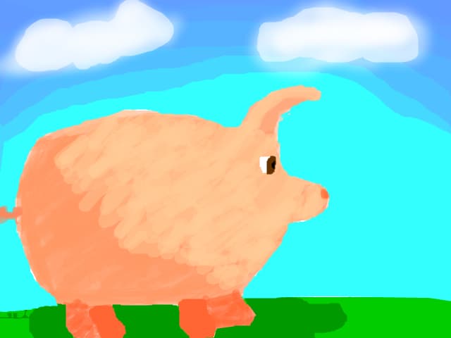 un cerdo