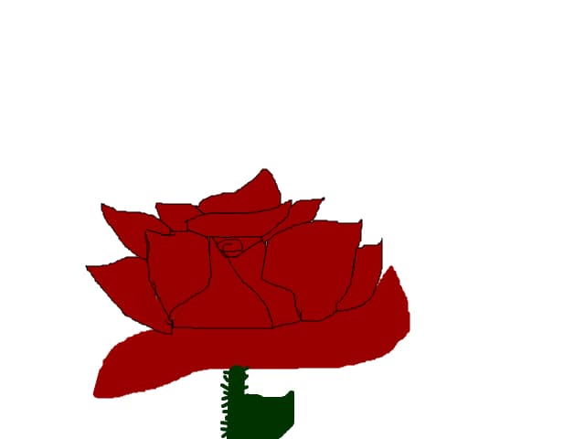 un teandafir rosu