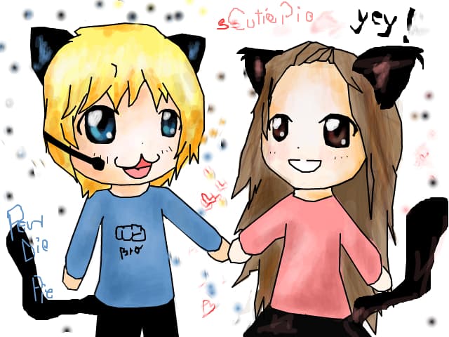 Pewdiepie and Cutiepie