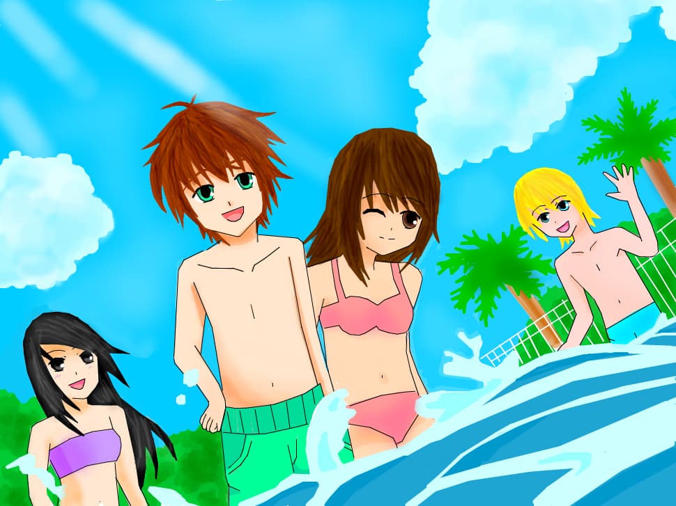 Anime summer (Tayler and andreea &amp; Raphael and Kate) ehh, le dau si yo nume