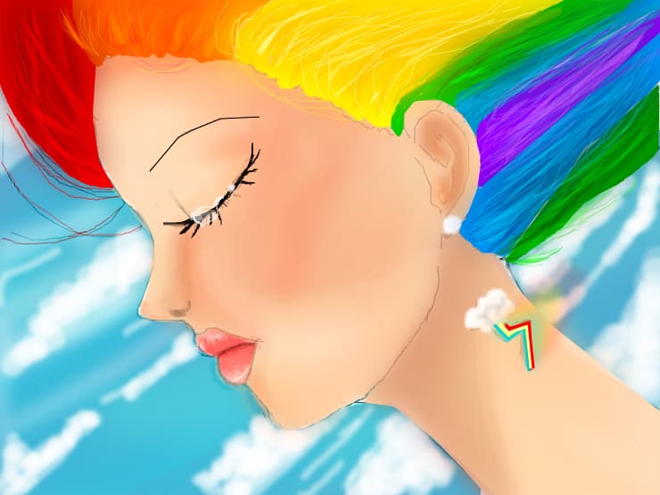 Rainbow dash human
