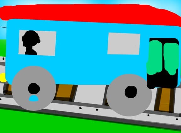 un vagon de la un tren