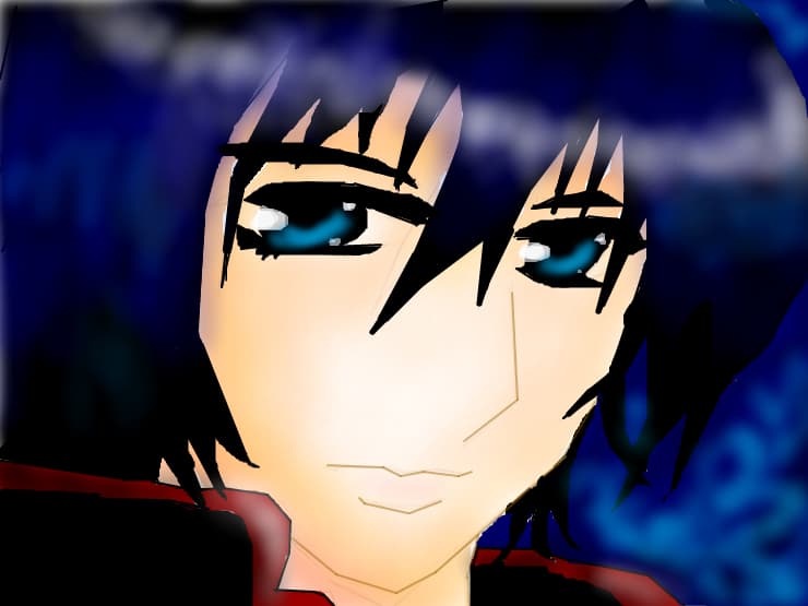Anime boy incercare