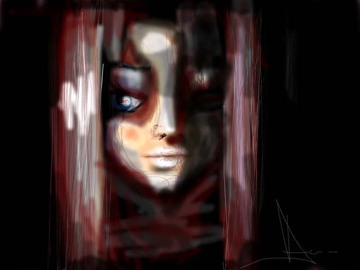 red shit face