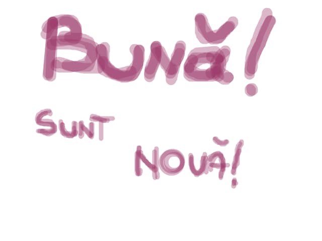 buna! sunt noua!