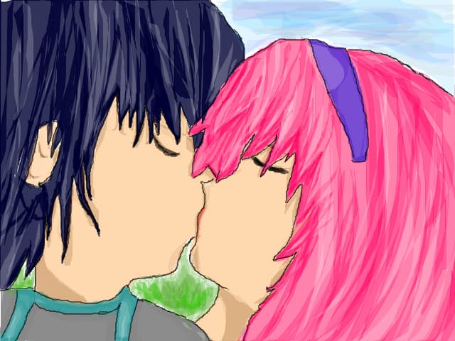 anime kiss!!