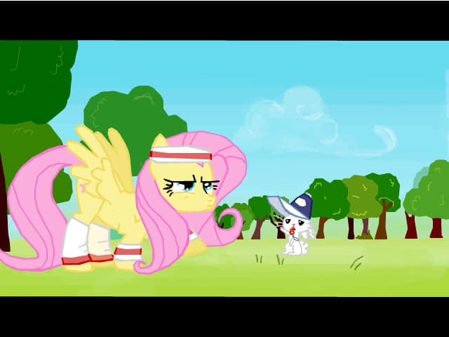 Fluttershy\'s training...