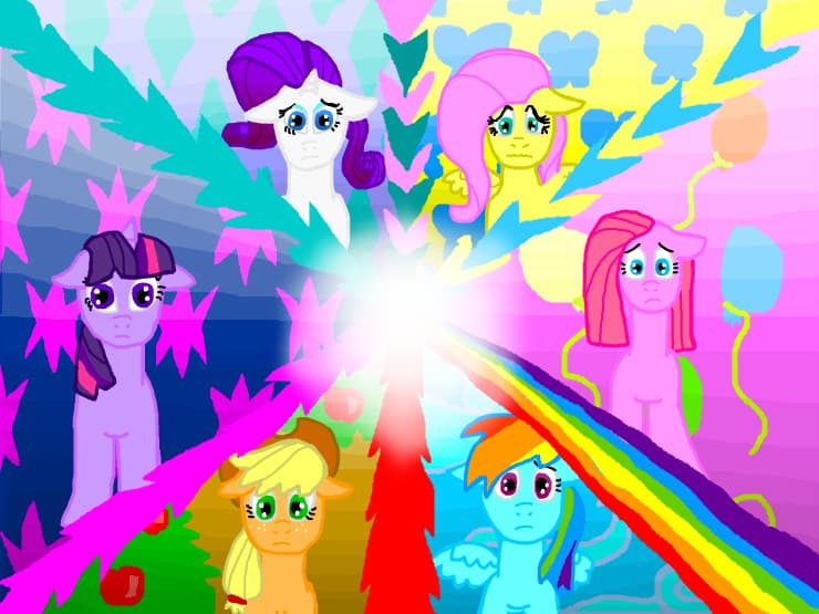 MLP-FIM mane six sad