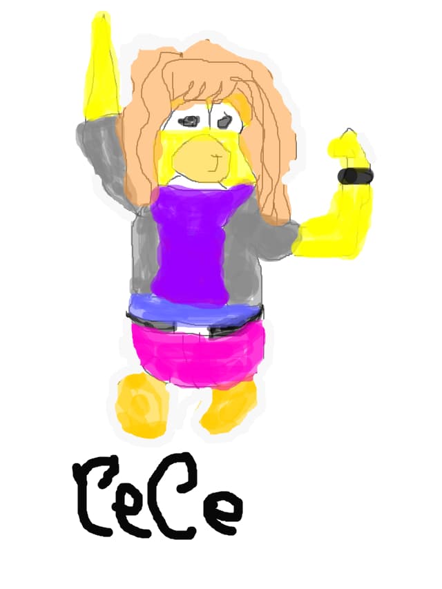 Cece ,partenera lui Rocky facute de club penguin(nu desenul)