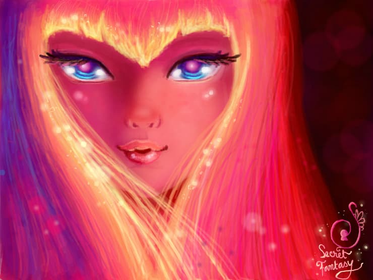 ...Glowing...