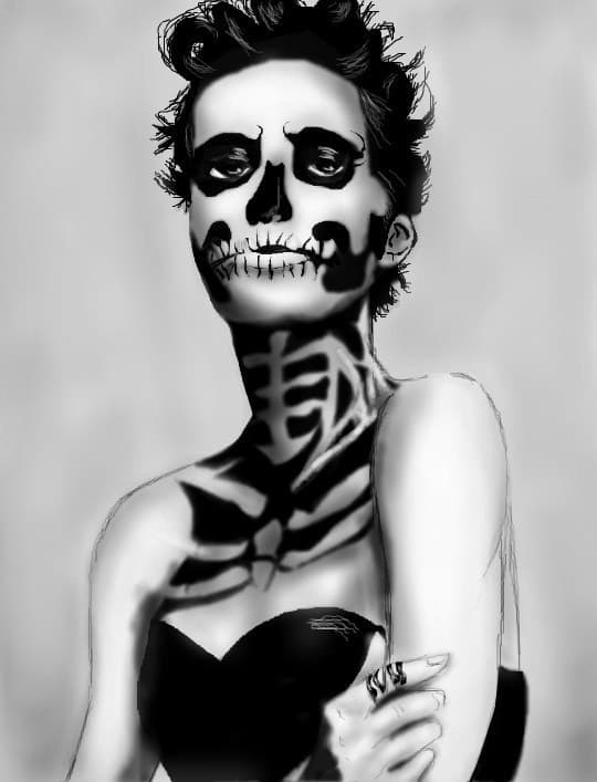 happy halloween ( desen facut dupa vreo 2 saptamani de pauza)