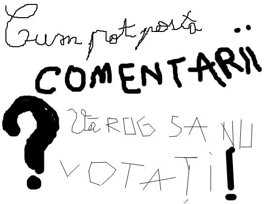 Cum pot posta comentarii?