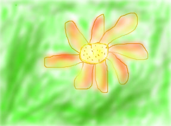 o floare pe campie