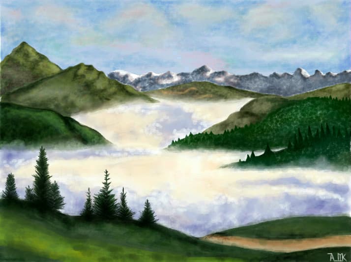 Peisaj de munte-03.01.2013