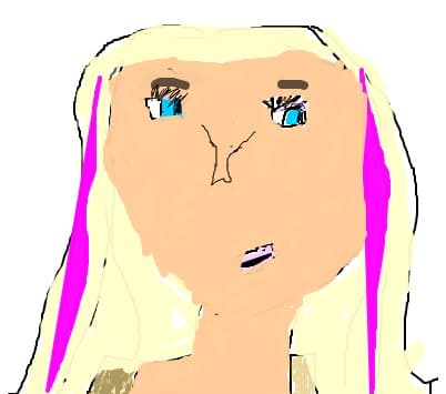 O_O Avril lavigne desenata de un copil de 5 ani