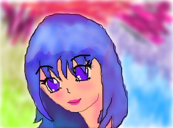 blue girl
